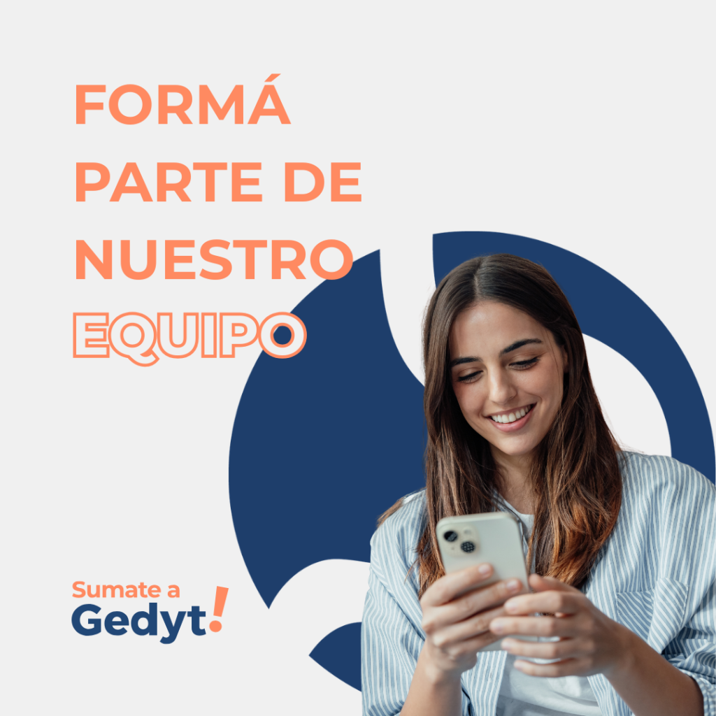 formá parte de nuestro equipo gedyt